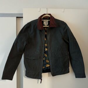 Iron and Resin Canvas and Leather Jacket